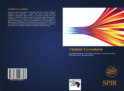 Vladimir Levenshtein, 978-613-9-29661-3, 6139296617 ,9786139296613
