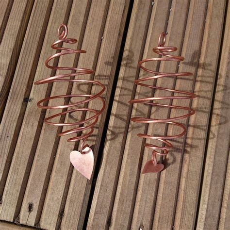Garden spiral/spinner copper decoration