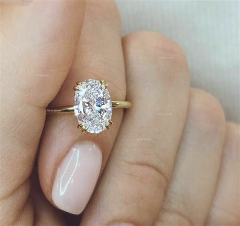 Engagement Rings Moissanite Gold at Alyssa Camm blog