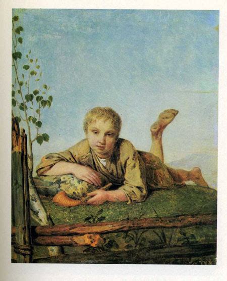 Венецианов А.Г. Пастушок с дудкой. 1820-е - - www.Museum.ru