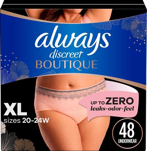 Amazon.com: Always Discreet Boutique Adult Incontinence and Postpartum