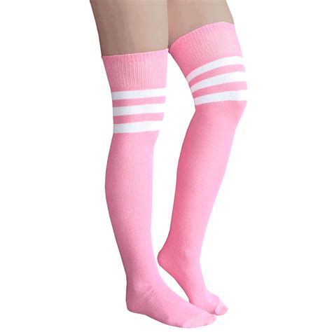 light pink knee socks