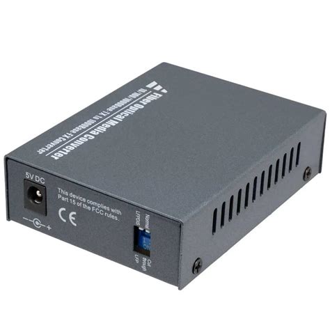 Euroconnex OMC01A Fiber Optical Media Converter Black | Techinn