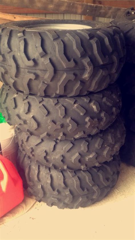 2 Maxxis M978 AT 24x10-11 & 2 & M977 AT 24x8-12. Went on my Honda ...