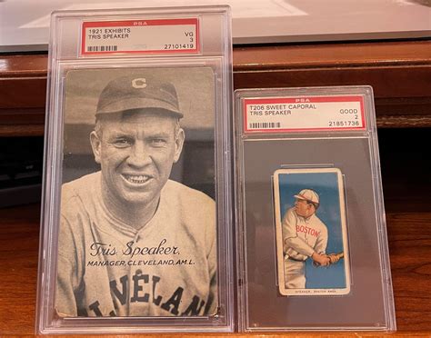 Tris Speaker doesn't get enough hobby love. Here's a pair of cards of