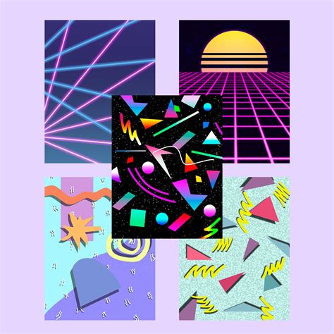 80s Themed Digital Backgrounds Retro 80s Wallpaper Vintage - Etsy Canada