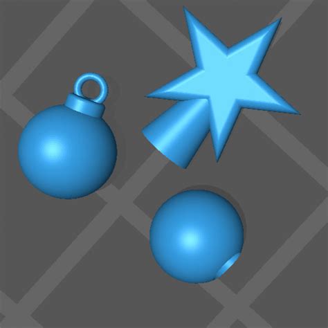 3D Printable Christmas ornaments by Emil