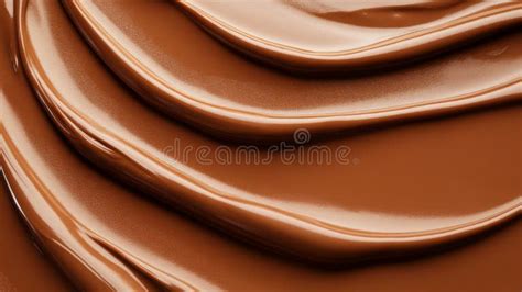 Smooth Melted Chocolate Swirls Delicious Texture Stock Illustration ...