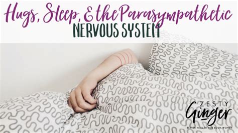 Hugs, Sleep, and the Parasympathetic Nervous System - Zesty Ginger