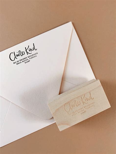 Odette Custom Address Rubber Stamp — MBOJ Studio