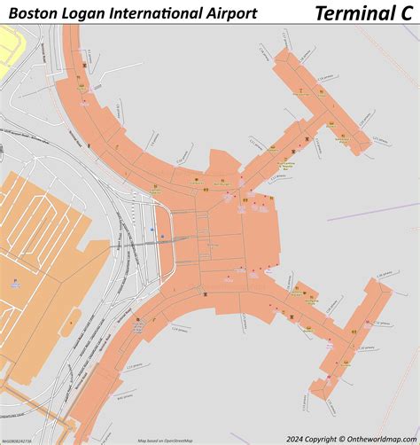 Boston Logan International Airport Map - Terminal Maps - Ontheworldmap.com