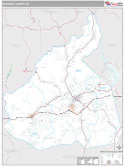 Mcdowell County, NC Map (Premium Style)