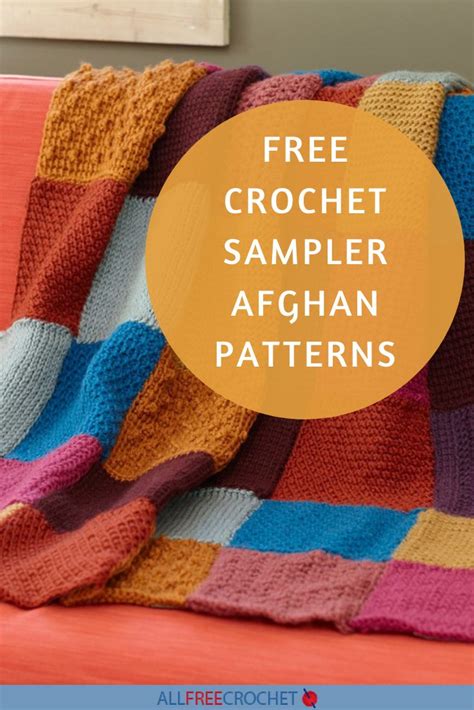 12 Free Crochet Sampler Afghan Patterns