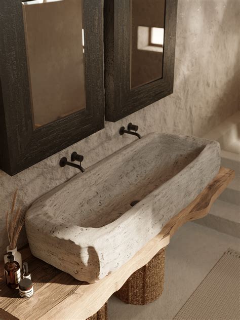 Wabi-sabi bathroom on Behance