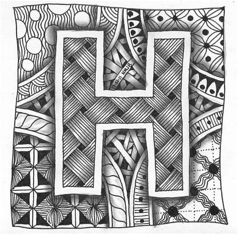 202 best Zentangle Letters images on Pinterest | Doodles zentangles ...