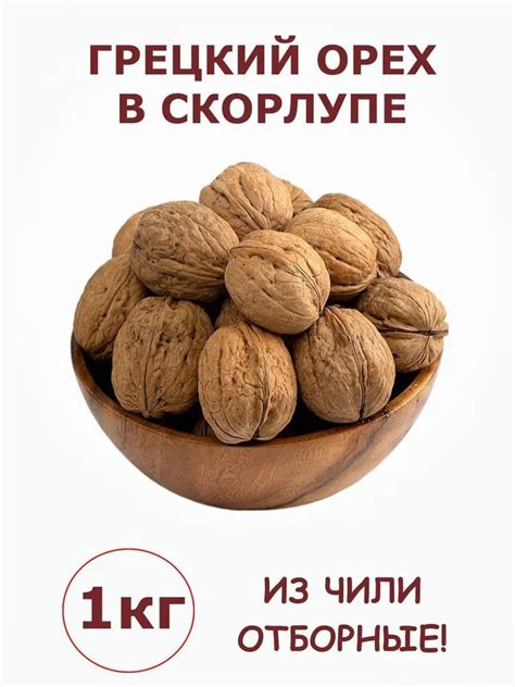 Грецкий орех в скорлупе Чили неочищенный 1 кг / 1000 г - купить с ...