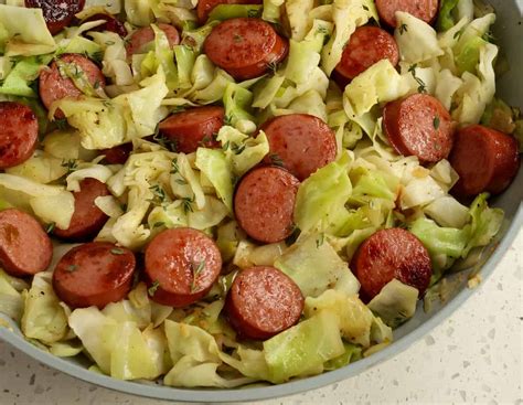 Cabbage and Sausage Skillet | Small Town Woman