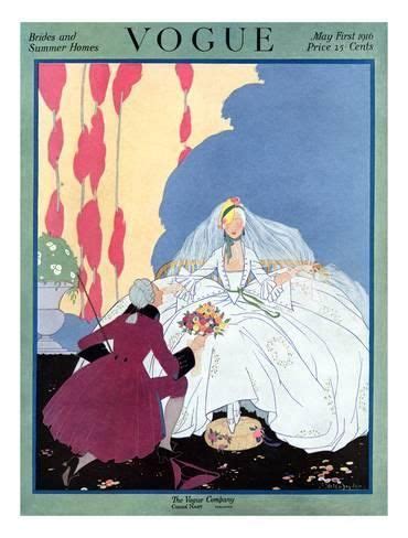 Premium Giclee Print: Vogue Cover - May 1916 Art Print by Helen Dryden ...