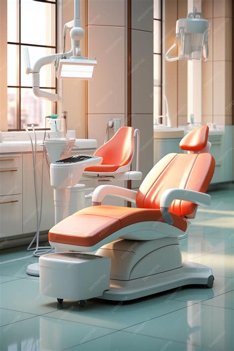 Dental chair setup hd 8k wallpaper stock photographic image | Premium