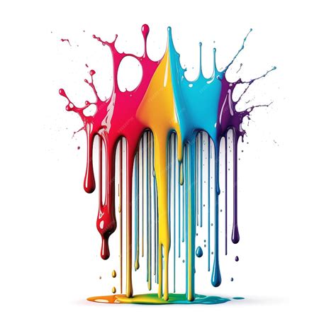Colorful Paint Drips