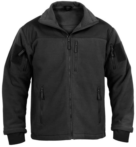 Куртка черная флисовая тактическая Rothco Spec Ops Tactical Fleece ...