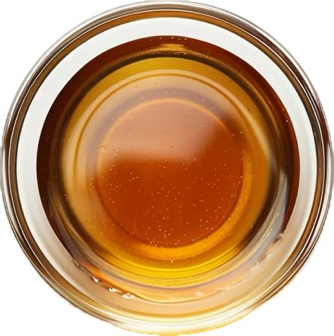 Organic honey in a wooden bowl. 50277255 PNG