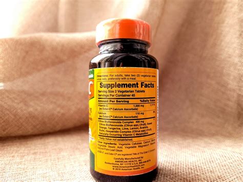 American Health, Витамин С, аскорбат кальция, Ester-C, 500 мг, 90 ...