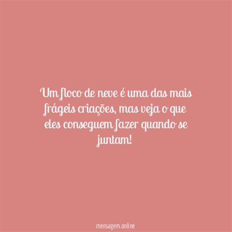 FRASES NEVE - Floco de neve