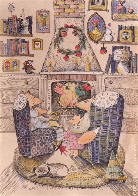 Иллюстрация Семейный очаг № 2 в стиле другое, графика, книжная