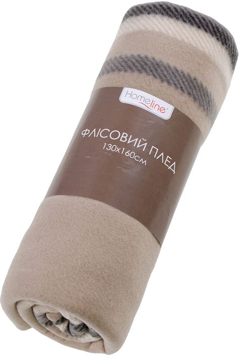 Плед флисовый Home line бежевый-черный (170771) – фото, отзывы ...