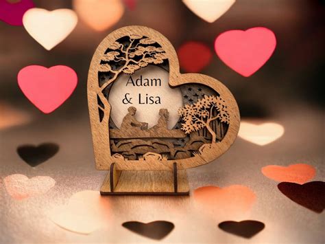 Love Laser Cut Sign Personalized Wooden Sign SVG Laser Cut File 3D ...