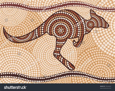 1,012 Aboriginal Art Kangaroo Images, Stock Photos, 3D objects ...