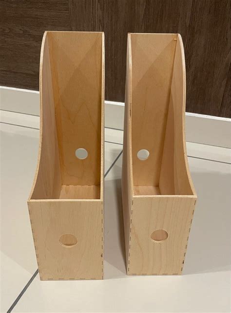 ikea wood magazine holder