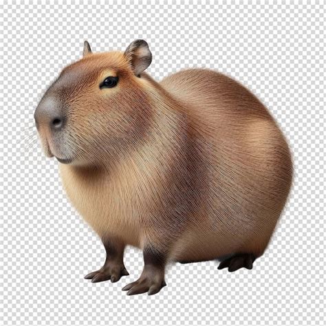 premium psd  brown guinea pig   brown head  ears