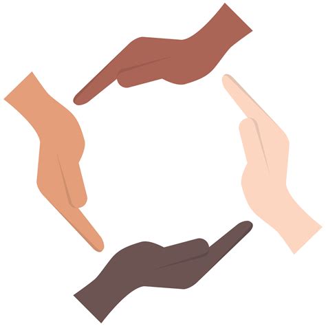 Harmony Hand Holding And Peace Between Race 23204310 PNG
