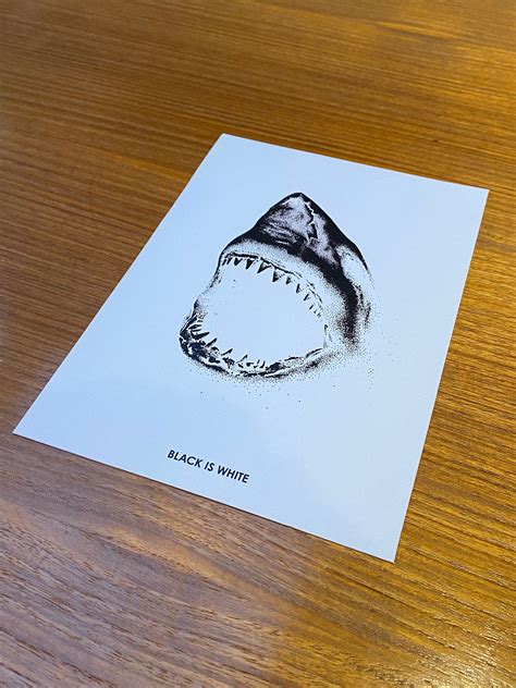 Three Shark Prints A5 - Etsy