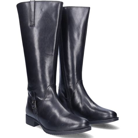 Sydney - Black - Wide Shaft Boots - JJ Footwear