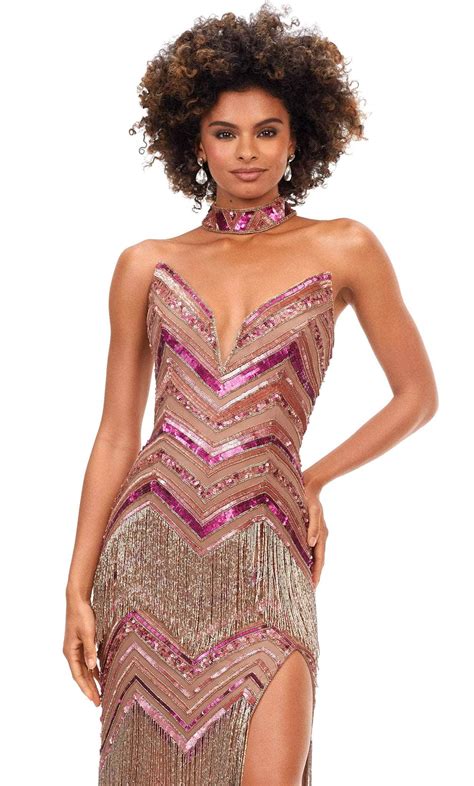 Ashley Lauren 11259 - Strapless With Collar Evening Gown – Couture Candy