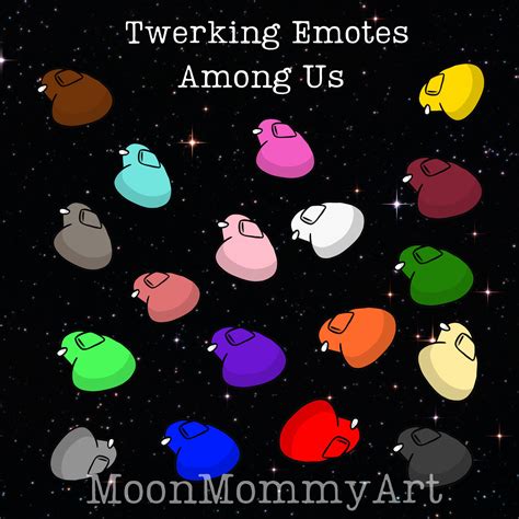 ALL COLORS! Twerking Among Us Emote All Colors Twitch Discord Youtube