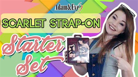 adam eve scarlet strap  starter set pegging strap  dildo youtube