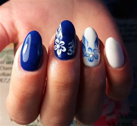 Новинки синего маникюра: 80 свежих фото | Manicure, Nail designs, Nails