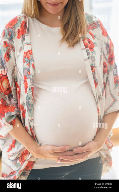 pregnant hands  res stock photography  images alamy
