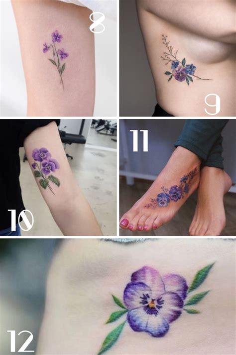 Violet Flower Tattoo Meaning - What Does Violet Flower Tattoo Mean ...