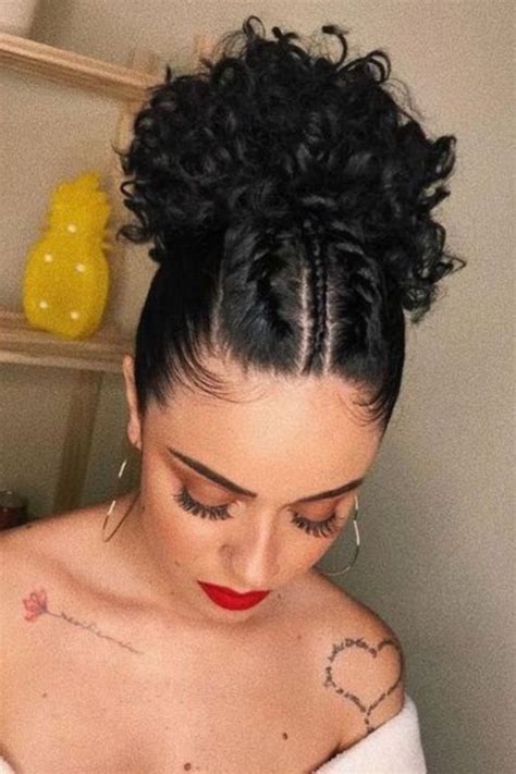 Penteado Para Corrida Cabelo Cacheado - 5 ideias de Penteado Cabelo Cacheado Preso Simples - Gata empreendedora