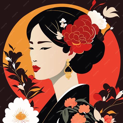 Premium Vector | Eastern fashion rae lil black vector illustration