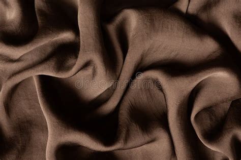 Texture of Soft and Shiny Brown Silk Stock Photo - Image of texture ...
