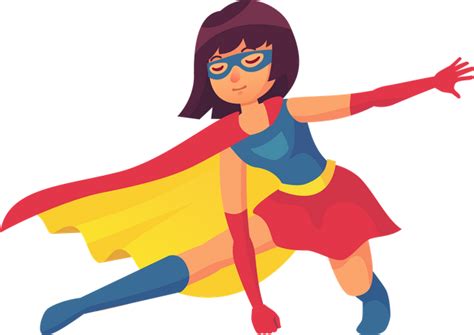 Best Woman Superhero Illustration download in PNG & Vector format