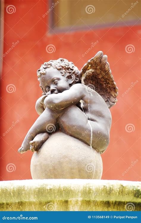 Cupid is the god of love. stock image. Image of smile - 113568149