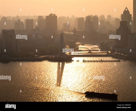 Looking down from TV Tower to Shanghai Stock Photo - Alamy