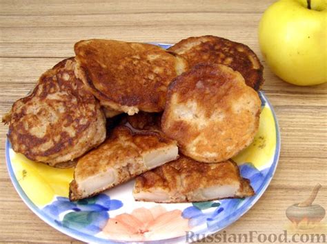 Оладьи с яблоками, рецепты на RussianFood.com: 113 рецепта оладий с ...